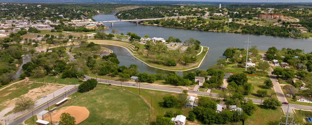 Flag in Marble Falls, which is one of the best places to live in the hill country, among others